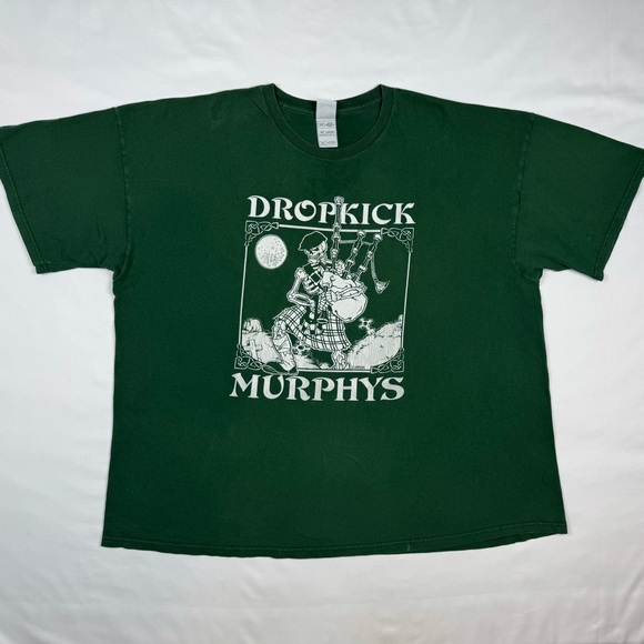 Vtg Dropkick Murphys Mens Band T-Shirt 3XL Y2K Distressed Irish Punk Rock B2 - Picture 1 of 12